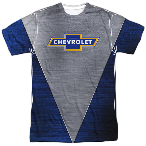 Chevrolet - Shiny Chevy Logo Adult Regular Fit Short Sleeve 100% Poly