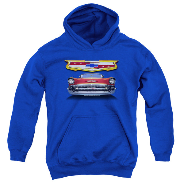 Chevrolet - 1957 Bel Air Grille Youth Hooded Sweatshirt