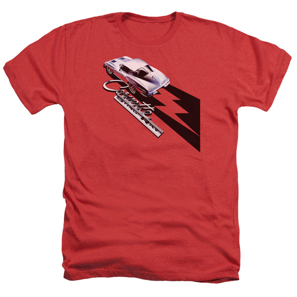 Chevrolet - Split Window Sting Ray Adult Regular Fit Heather Short Sleeve