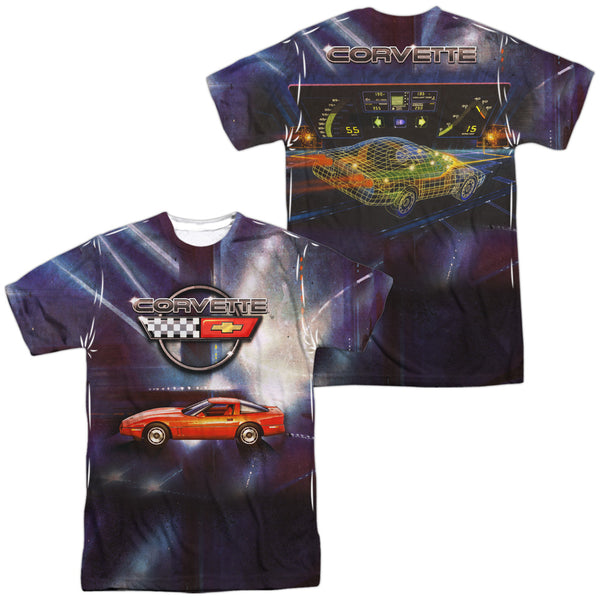 Chevrolet - Lines Of Light (Front - Back Print) Adult Regular Fit Short Sleeve 100% Poly