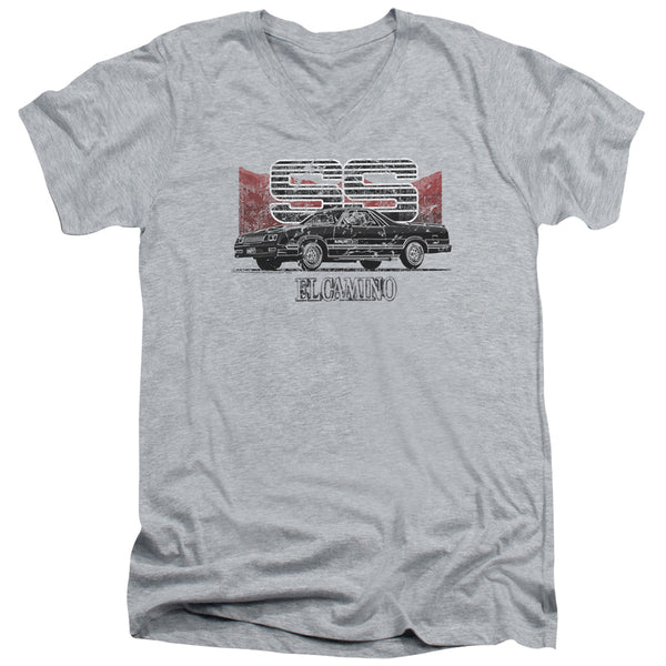 Chevrolet - El Camino Ss Mountains Adult Slim Fit V Neck Cotton