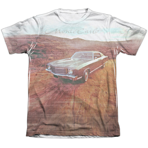 Chevrolet - Monte Carlo Old Photo Adult Regular Fit Short Sleeve 65 - 35 Poly - Cotton