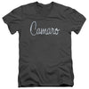 Chevrolet - Classic Camaro Metal Adult Slim Fit V Neck Cotton