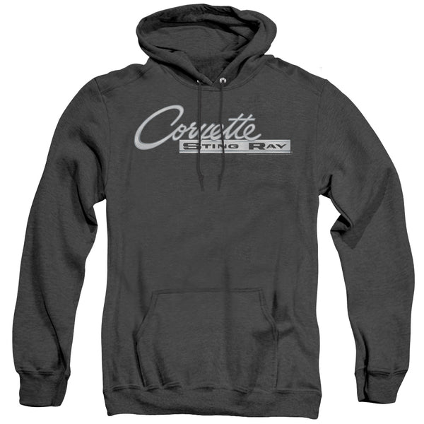 Chevrolet - Chrome Stingray Logo Adult Heather Hoodie