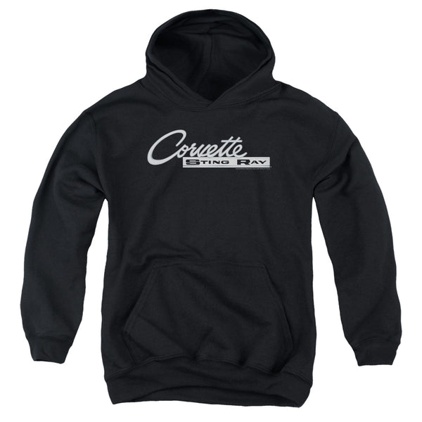 Chevrolet - Chrome Stingray Logo Youth Hooded Sweatshirt