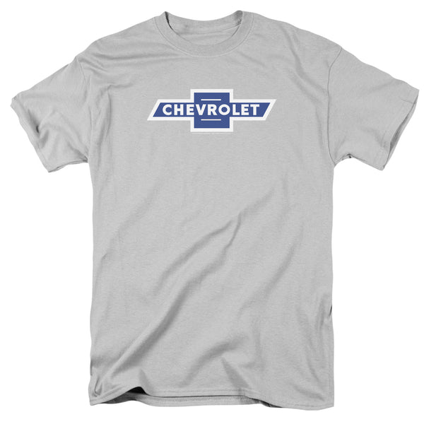 Chevrolet - Vintage White Border Bowtie Adult Regular Fit Short Sleeve