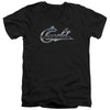 Chevrolet - Chrome Vintage Chevy Bowtie Adult Slim Fit V Neck Cotton