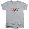Chevrolet - 2nd Gen Vette Nose Emblem Adult Slim Fit V Neck Cotton