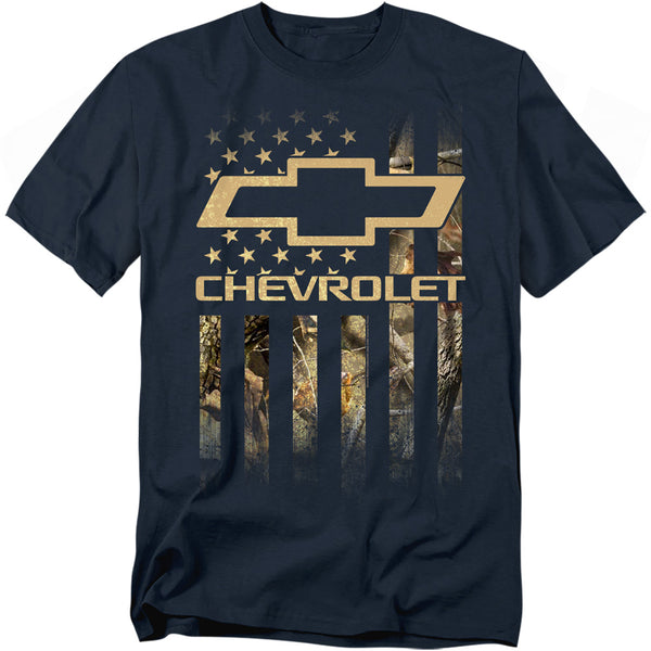 Chevrolet - Camo Flag Adult Regular Fit Short Sleeve