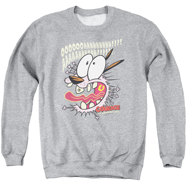 Courage The Cowardly Dog - Scaredy Dog Adult Crewneck Sweatshirt