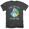Rick And Morty - School Adult Regular Fit Heather Short Sleeve