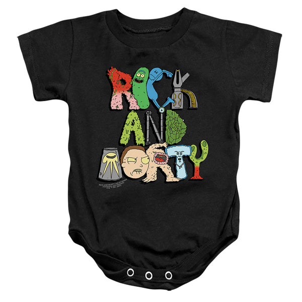Rick And Morty - Illustrated Logo Infant Snapsuit