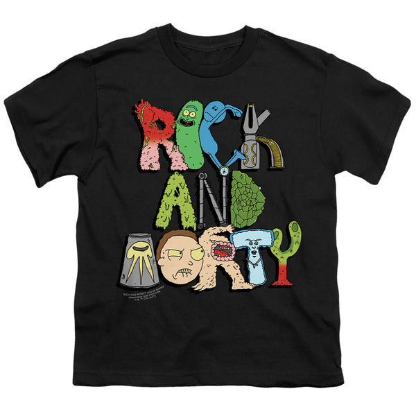 Rick And Morty - Illustrated Logo Youth Short Sleeve