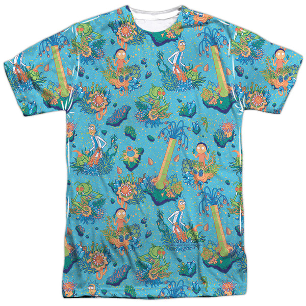 Rick And Morty - Ricktanical Adult Regular Fit Short Sleeve 100% Poly