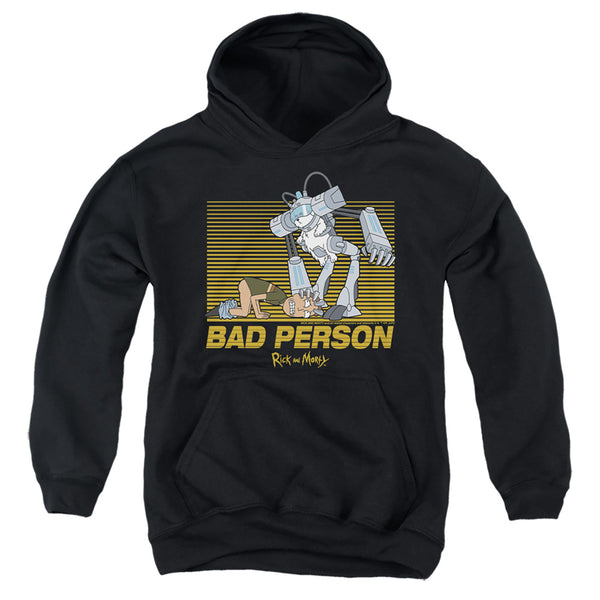 Rick And Morty - Bad Person Youth Hooded Sweatshirt
