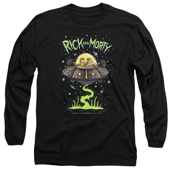 Rick And Morty - Drunk Rick Ship Adult Long Sleeve