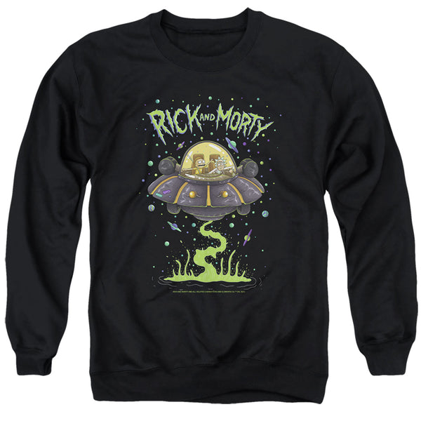 Rick And Morty - Drunk Rick Ship Adult Crewneck Sweatshirt