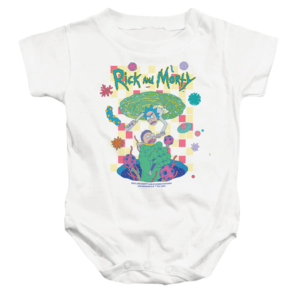 Rick And Morty - Falling Portals Infant Snapsuit