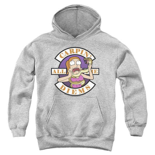 Rick And Morty - Carp En All Them Diems Youth Hooded Sweatshirt