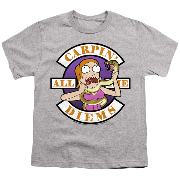 Rick And Morty - Carp En All Them Diems Youth Short Sleeve
