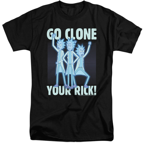 Rick And Morty - Go Clone Your Rick Adult Tall Fit Short Sleeve