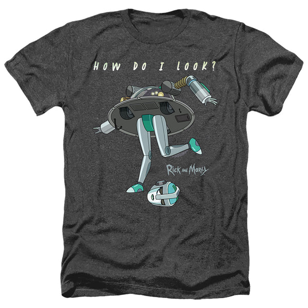 Rick And Morty - How Do I Look? Adult Regular Fit Heather Short Sleeve