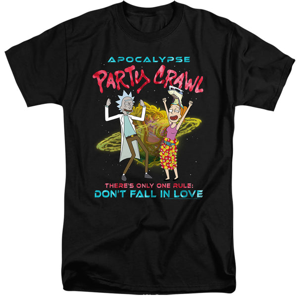 Rick And Morty - Apocalypse Party Crawl Adult Tall Fit Short Sleeve