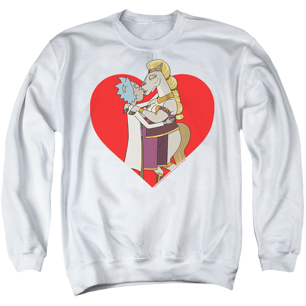 Rick And Morty - Rick And Horse Kiss Adult Crewneck Sweatshirt