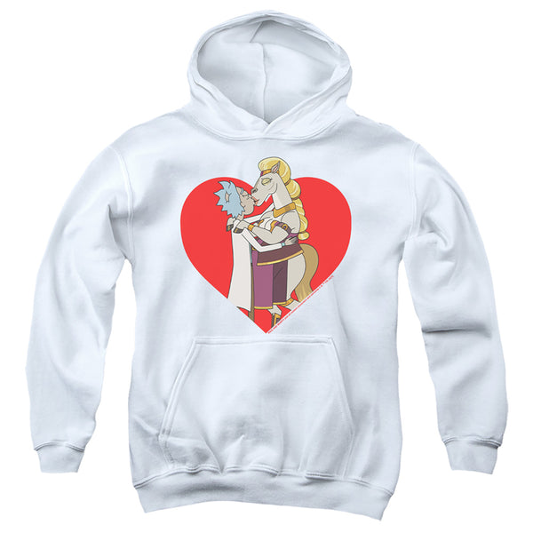 Rick And Morty - Rick And Horse Kiss Youth Hooded Sweatshirt