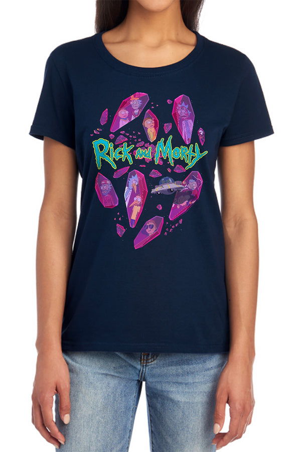 Rick And Morty - Death Crystal Futures Women's Short Sleeve