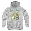 Rick And Morty - Family Fights Together Youth Hooded Sweatshirt