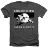 Rick And Morty - Every Rick Needs A Morty Adult Regular Fit Heather Short Sleeve