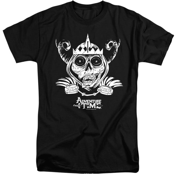 Adventure Time - Skull Face Adult Tall Fit Short Sleeve