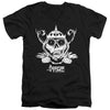 Adventure Time - Skull Face Adult Slim Fit V Neck Cotton