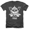 Adventure Time - Skull Face Adult Regular Fit Heather Short Sleeve
