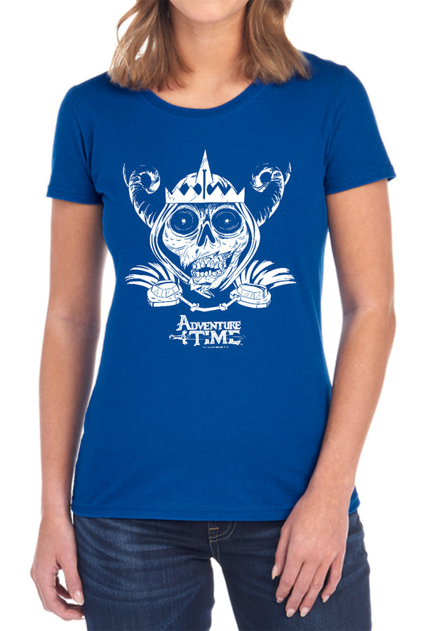 Adventure Time - Skull Face Women's Short Sleeve