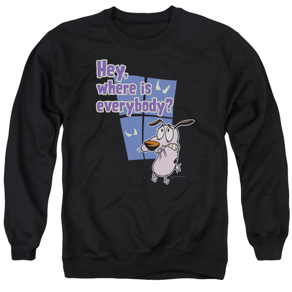 Courage - Where Is Everybody Adult Crewneck Sweatshirt
