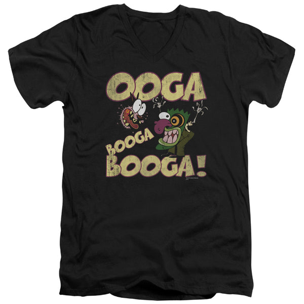Courage - Ooga Booga Booga Adult Slim Fit V Neck Cotton
