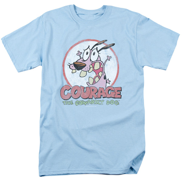 Courage The Cowardly Dog - Vintage Courage Adult Regular Fit Short Sleeve