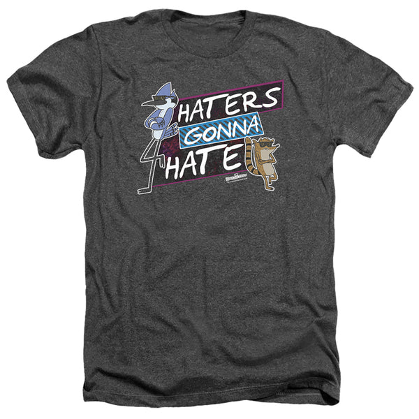 Regular Show - Haters Gonna Hate Adult Regular Fit Heather Short Sleeve