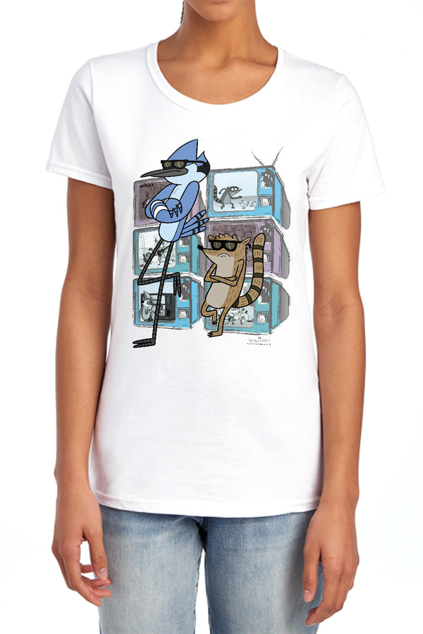 Regular Show - Tv Too Cool Women's Short Sleeve