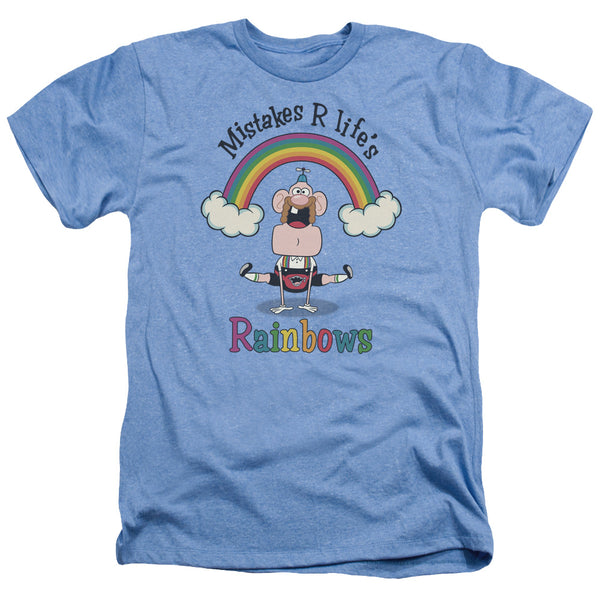 Uncle Grandpa - Lifes Rainbows Adult Regular Fit Heather Short Sleeve