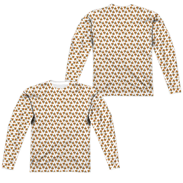 Uncle Grandpa - Pizzas (Front - Back Print) L - S Adult Poly Crew