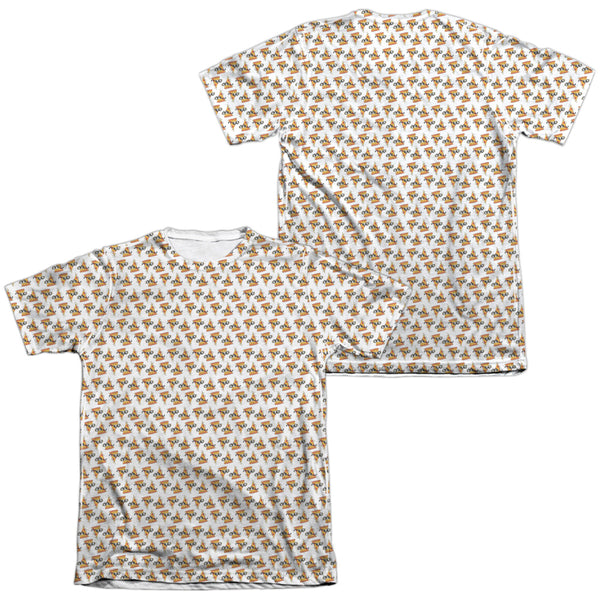 Uncle Grandpa - Pizzas (Front - Back Print) Adult Regular Fit Short Sleeve 65 - 35 Poly - Cotton