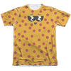 Uncle Grandpa - Pizza Face Adult Regular Fit Short Sleeve 65 - 35 Poly - Cotton
