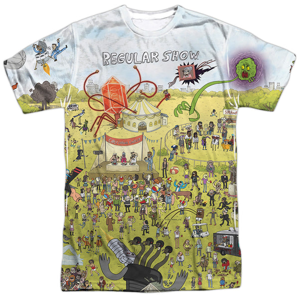 Regular Show - Group Shot Adult Regular Fit Short Sleeve 100% Poly