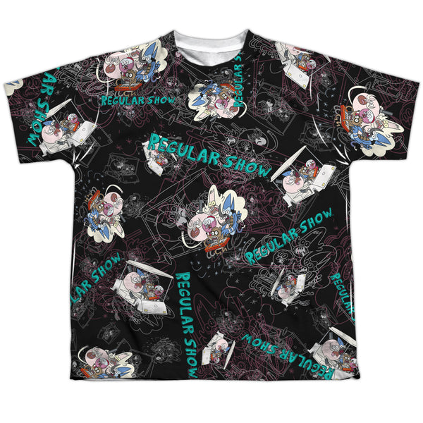 Regular Show - Golf Cart Ride Youth Short Sleeve 100% Poly