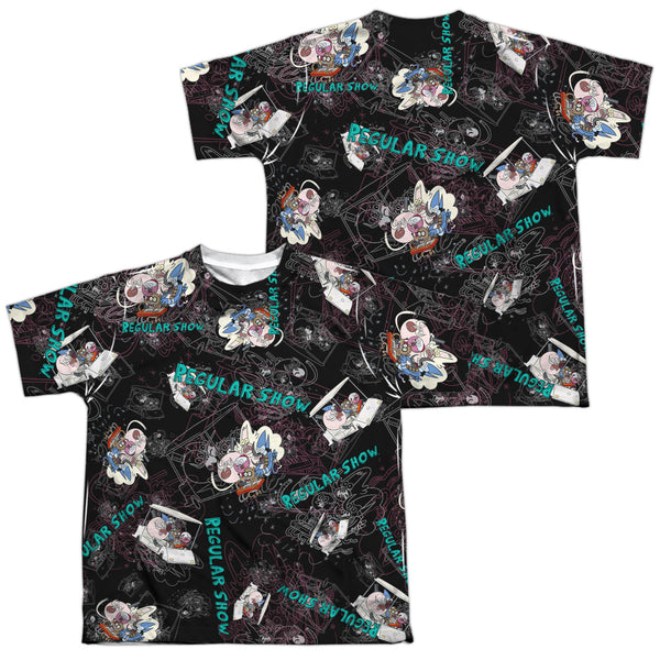 Regular Show - Golf Cart Ride (Front - Back Print) Youth Short Sleeve 100% Poly