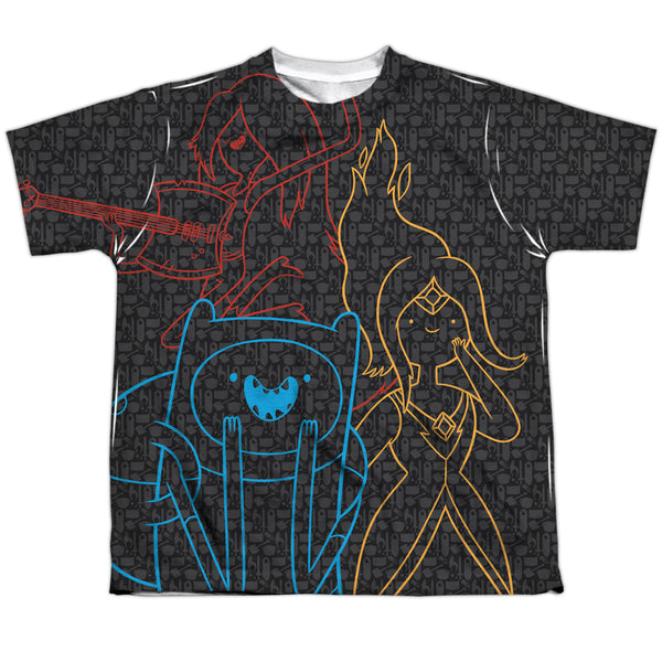 Adventure Time - Adventure Trio Youth Short Sleeve 100% Poly