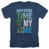Adventure Time - My Time Adult Regular Fit Heather Short Sleeve